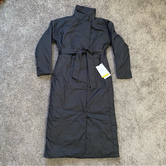 Lululemon Insulated Trench Coat Jacket Black BLK Women's Size 6-8 New w/ Tags - Picture 1 of 7